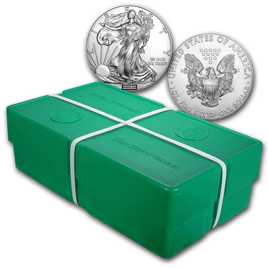 Sealed American Silver Eagle Monster Box | 500 oz (Random Year) - Image 1
