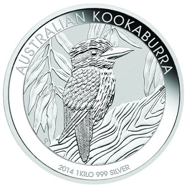 2014 Kilo Australian Silver Kookaburra Coin (BU) - Silver Coins from Lone Star Coins