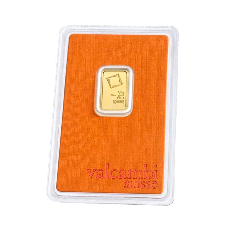 Valcambi Suisse Gold Bar (In Assay) | 2.5 Gram - Gold Bars from Lone Star Coins
